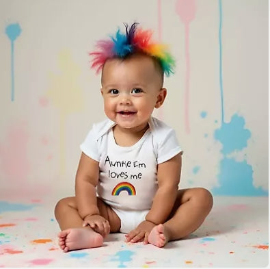 Personalized Unisex Baby Outfits Rainbow Vest Baby RAINBOW BABY