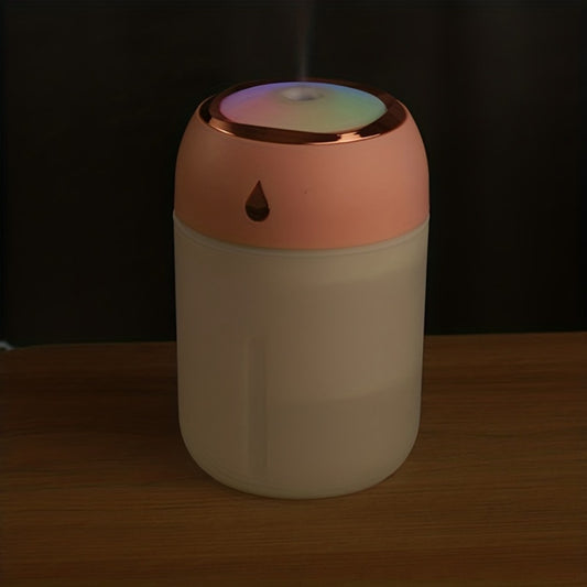Portable Mini Humidifier, 220ml, Small Cool Mist Humidifier, USB Personal Desktop Humidifier For Bedroom Travel Office Home