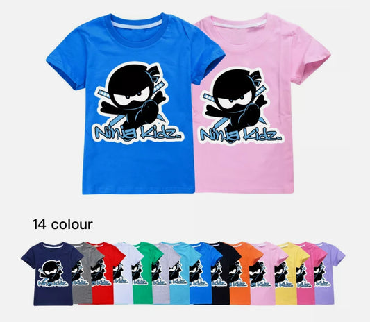 Children's summer boutique T-shirt children's round neck cartoon T-shirt