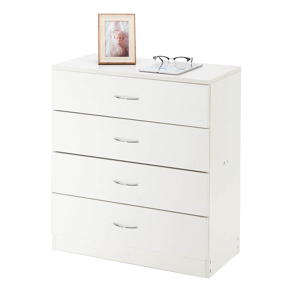 Modern Simple 3-Drawer Table Nightstand Dresser Black