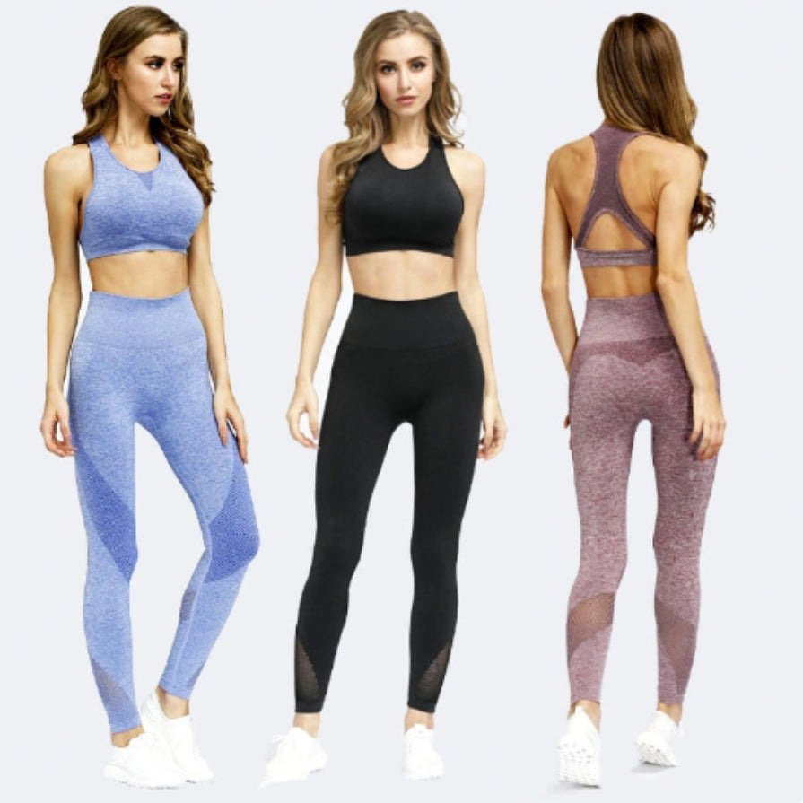 Wholesale Womens Yoga Sport Pant Bras Set Fitness Tracksuits Set
