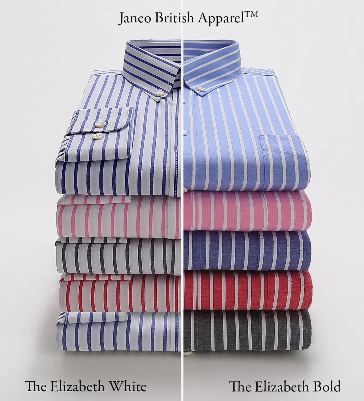 Mens Oxford Stripe Shirt Button Down Collar Office or Casual