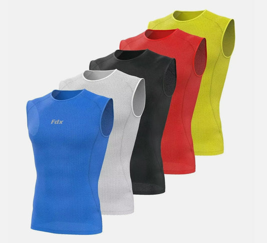 FDX Mens Sleeveless Cool Mesh Base Layer Lightweight Running fitness Cycling Top