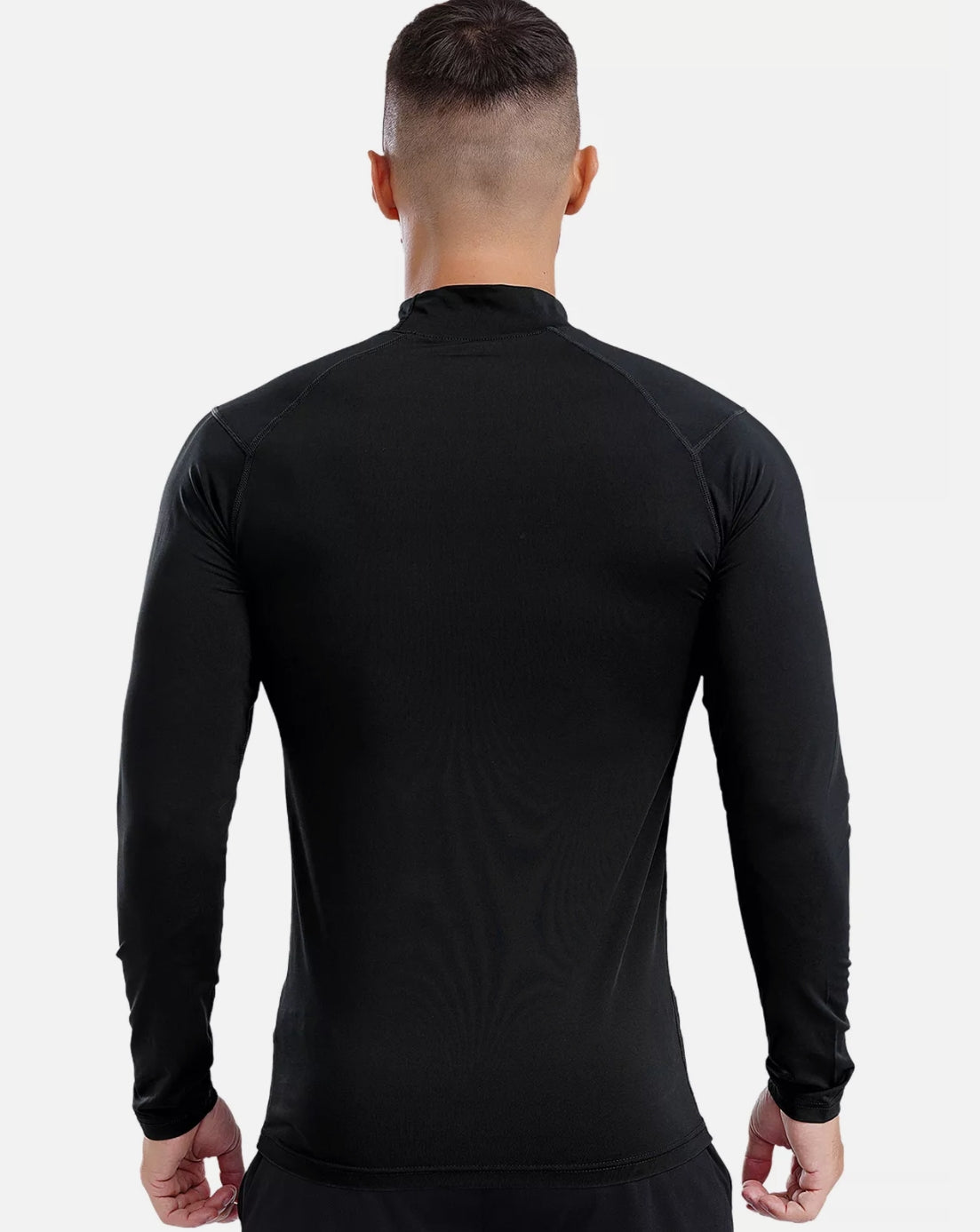 Men's long sleeve turtleneck sports shirt