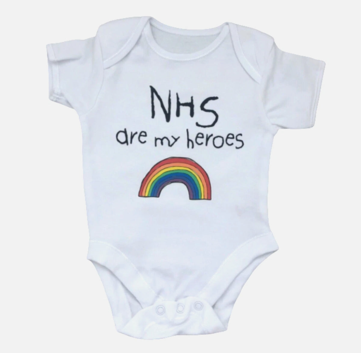 PERSONALISED unisex baby clothing rainbow vest babygrow baby shower RAINBOW BABY