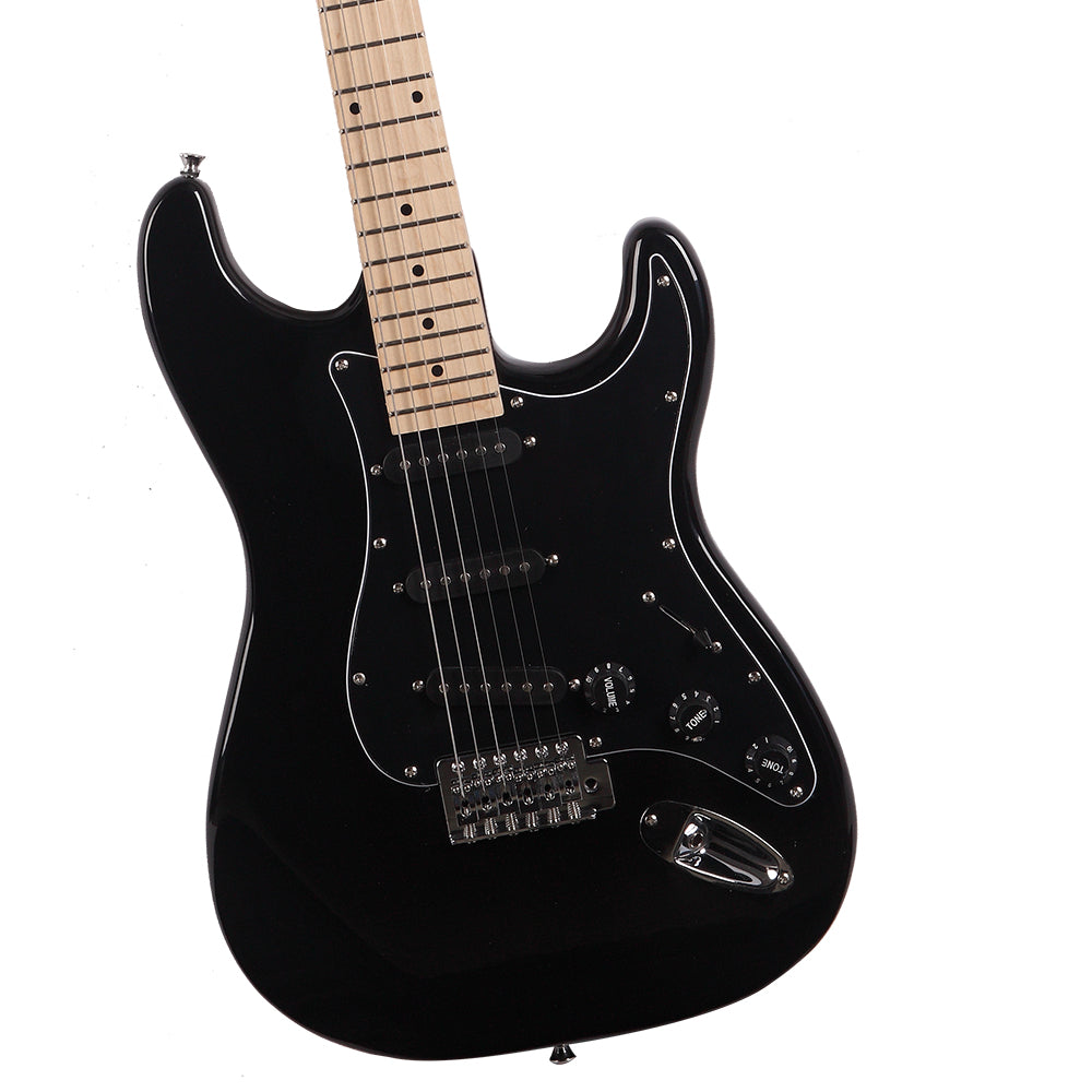 ST Stylish Electric Guitar with Black Pickguard Black