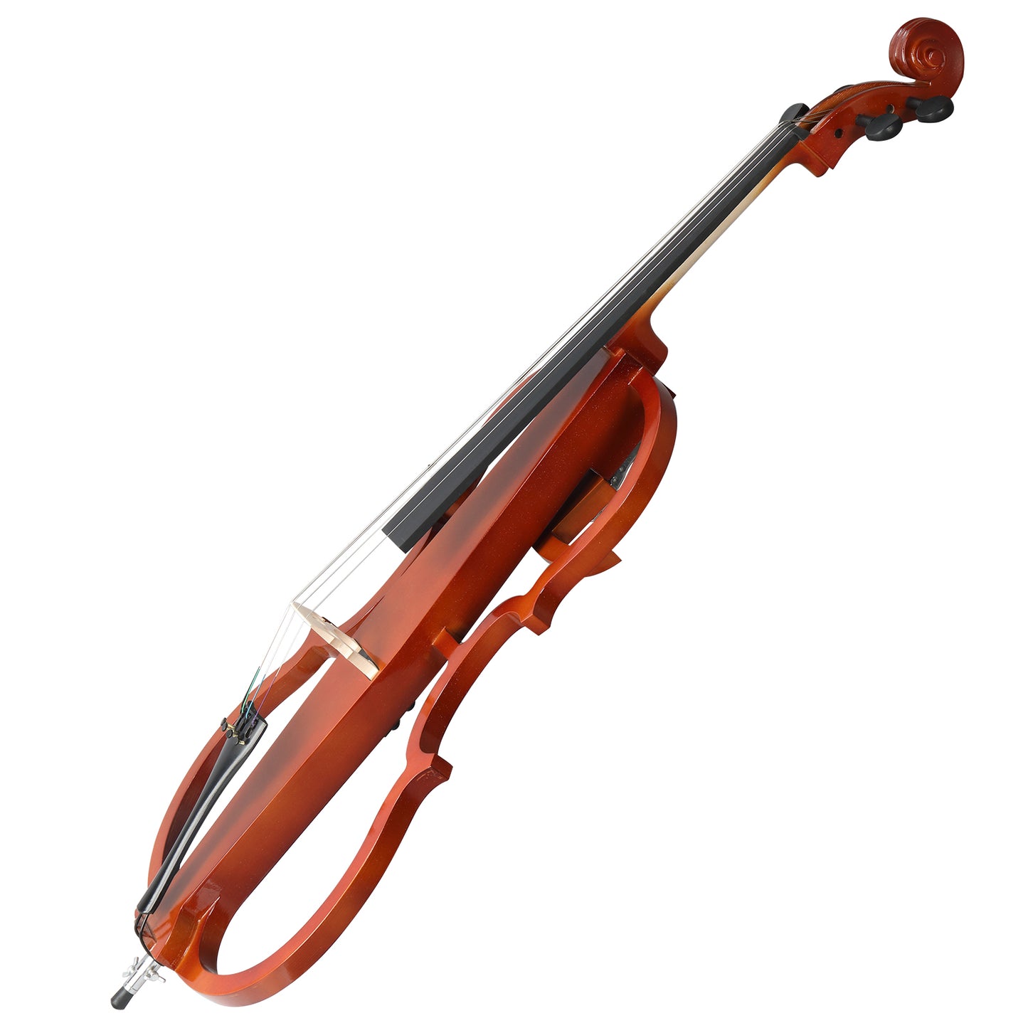 Full Size 4/4 Electric Style Cello with Case Bow Rosin Earphone Connecting line Natural
