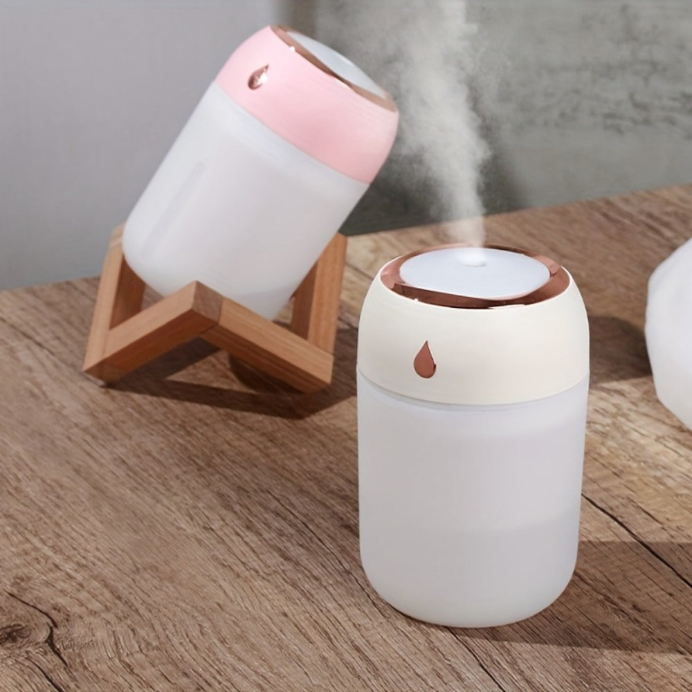 Portable Mini Humidifier, 220ml, Small Cool Mist Humidifier, USB Personal Desktop Humidifier For Bedroom Travel Office Home