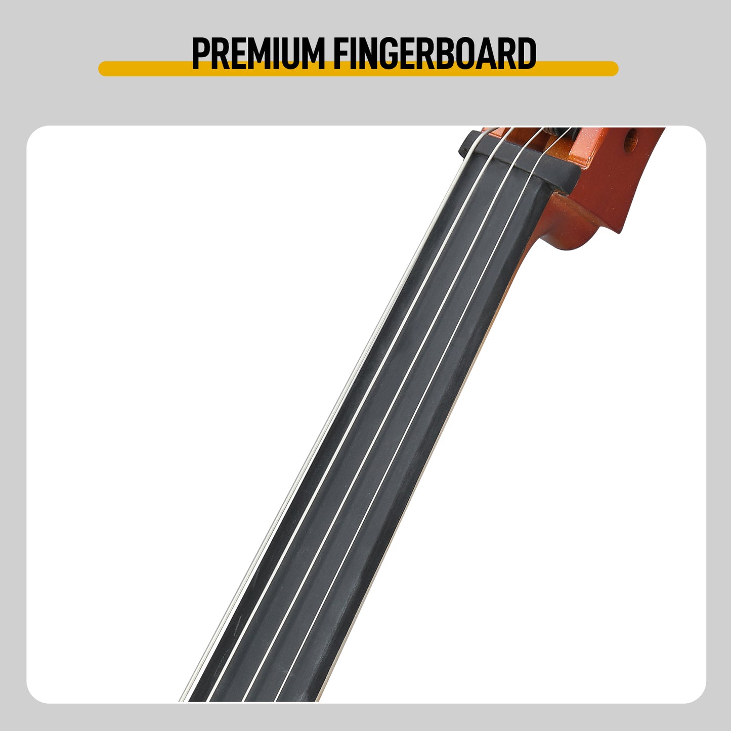 Full Size 4/4 Electric Style Cello with Case Bow Rosin Earphone Connecting line Natural