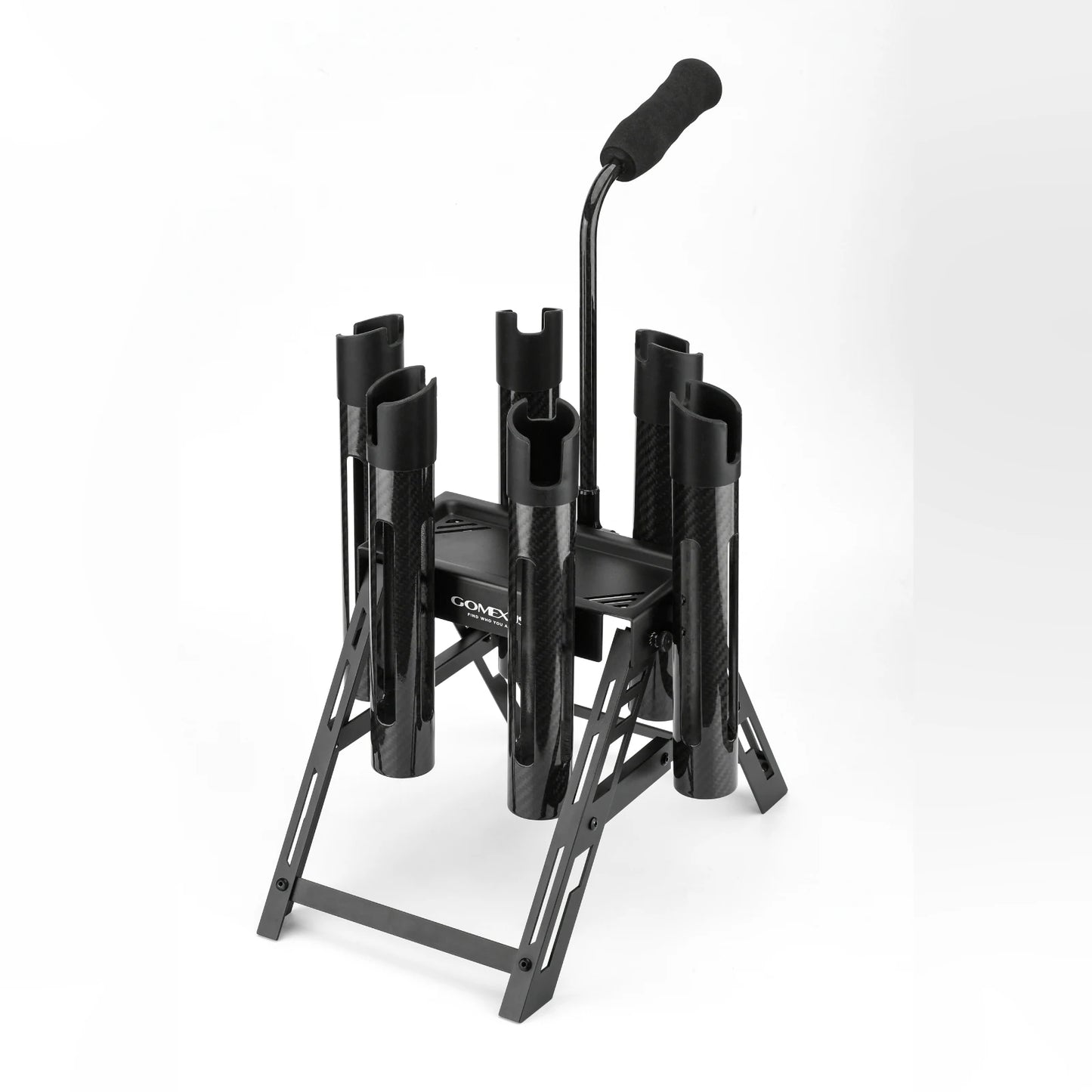 Gomexus Rod  Holder stand P6 for area Trout made of carbon lightweight Holds 6 rods foldable