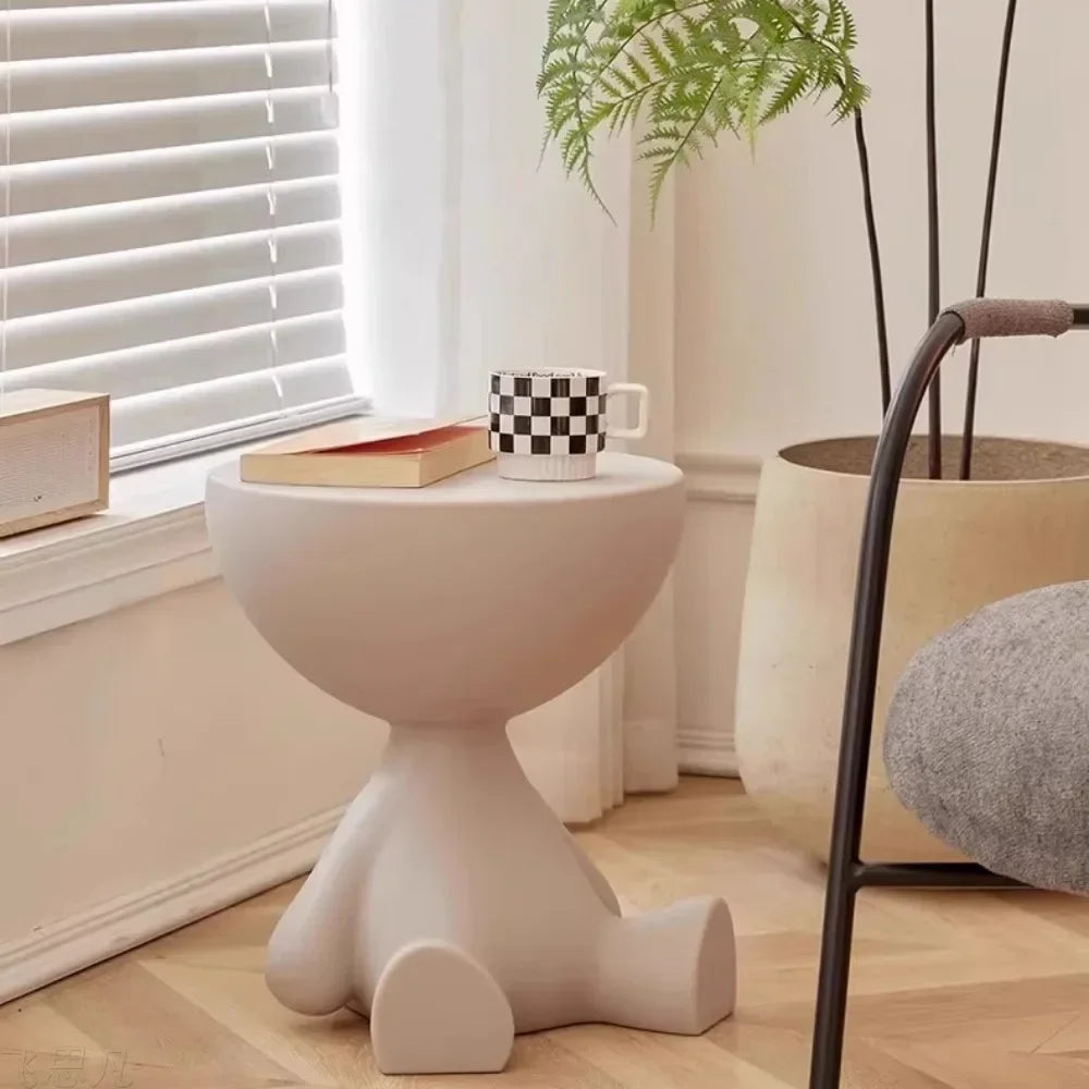 Minimalist Movable Sofa Side coffee Table Small Living Room Small Spaces Bedroom Creative tea Table Innovative tatami end table