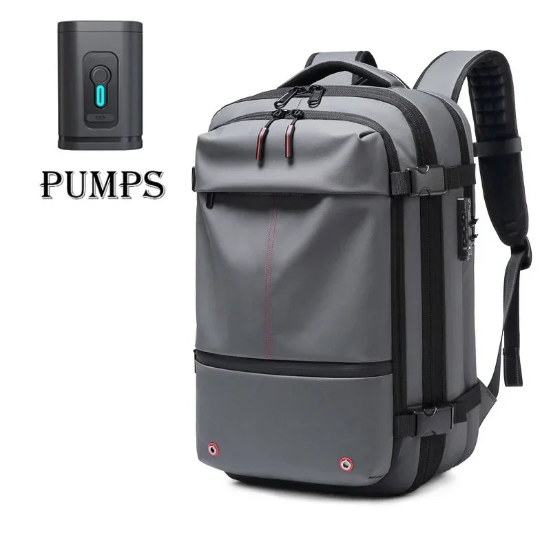 Men Travel Backpack vacuum compression Laptop Backpack 17 inch Extended Large Capacity school Backpack Hiking Business backpack