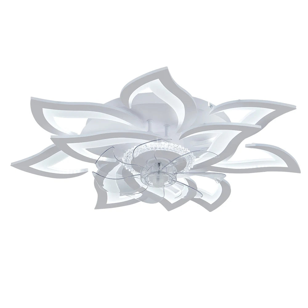 New style ceiling fan light modern LED fan light 92W smart remote control ceiling fan with light  living room bedroom