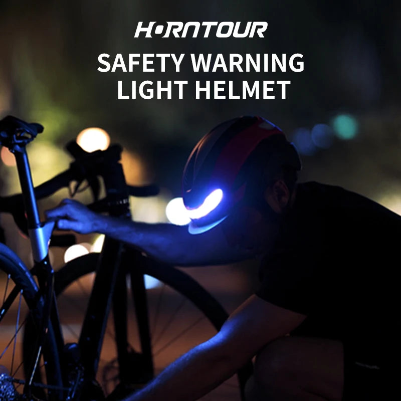 Horntour Road Bicycle Helmet Led Lights With Magnetic Googles & Sun Visor  Ride Racing Ultralight Adult Road Bike Helmet 400g