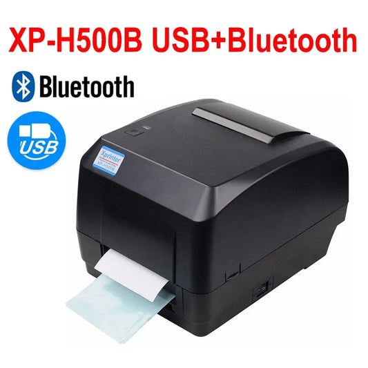 Xprinter H500B/H500E Thermal Transfer Ribbon Label Barcode Printer 20-108mm Width for Cloth Tag  Jewlery Tag Retail