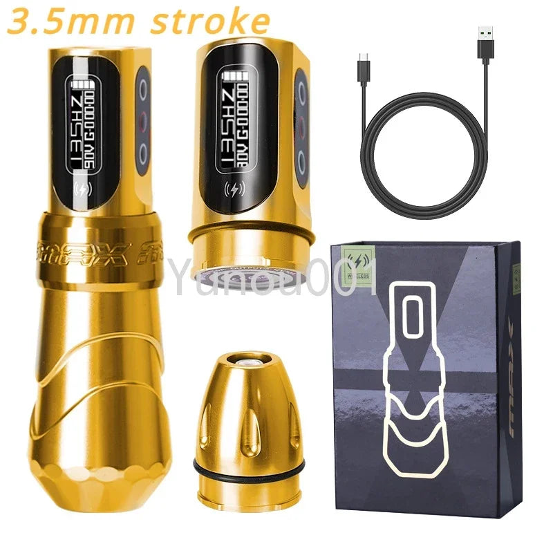 FK Iron Flux Max New Popular Professional Wireless Rotating Tattoo Machine Pen 3.5mm, 4.0mm, 4.6mm Stroke Art Home Page