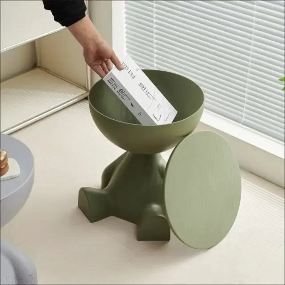 Minimalist Movable Sofa Side coffee Table Small Living Room Small Spaces Bedroom Creative tea Table Innovative tatami end table