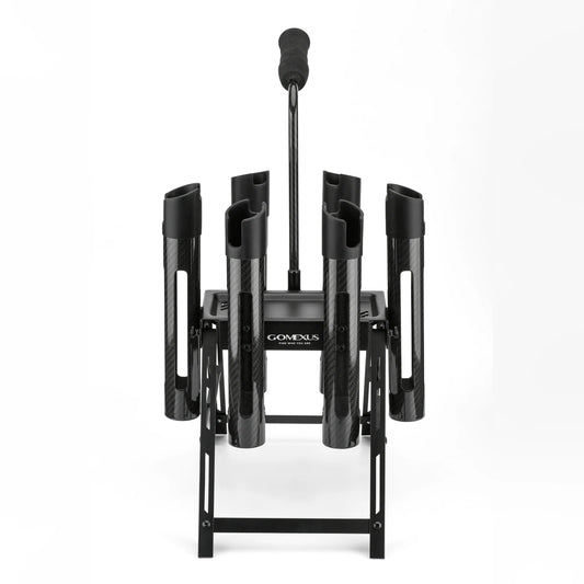 Gomexus Rod  Holder stand P6 for area Trout made of carbon lightweight Holds 6 rods foldable