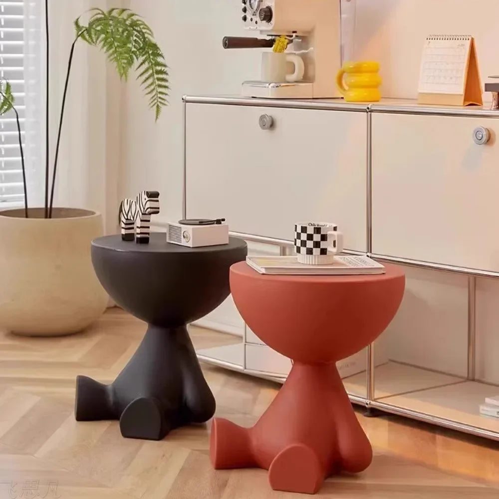 Minimalist Movable Sofa Side coffee Table Small Living Room Small Spaces Bedroom Creative tea Table Innovative tatami end table