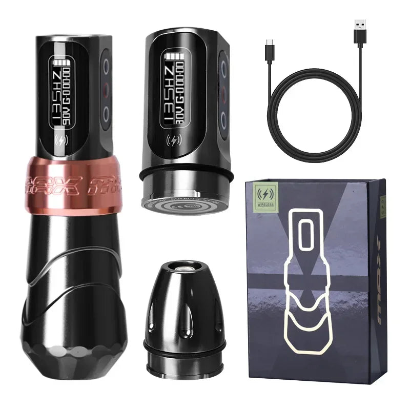FK Iron Flux Max New Popular Professional Wireless Rotating Tattoo Machine Pen 3.5mm, 4.0mm, 4.6mm Stroke Art Home Page