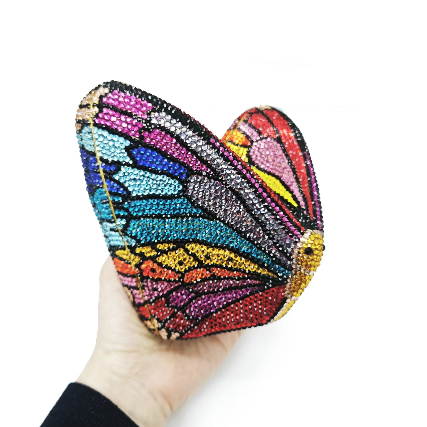 Women Butterfly Gems Evening Minaudiere Clutch Bags Women Crystals Purses and Handbags Bridal Wedding Purse Luxury Clutch Bag