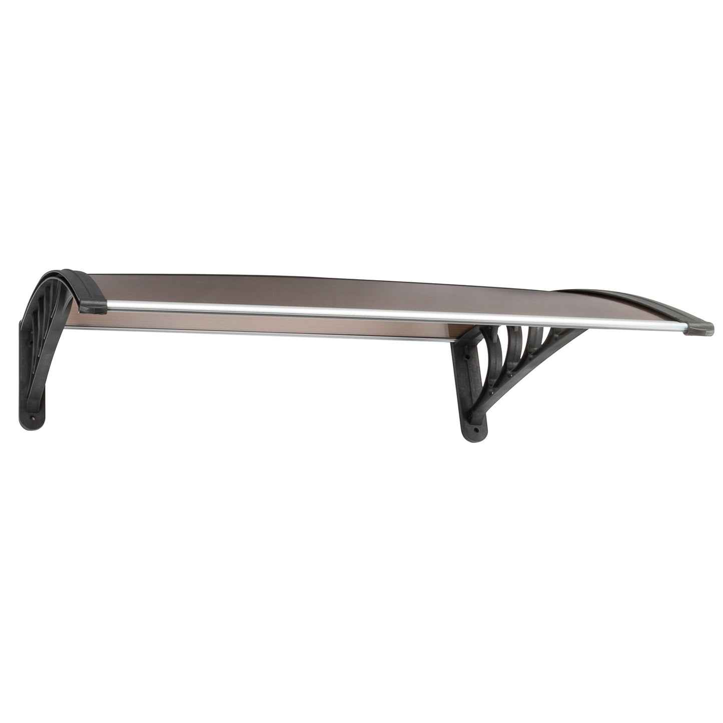 HT-100 x 96cm Household Application Door & Window Rain Cover Eaves Brown Board & Black Holder