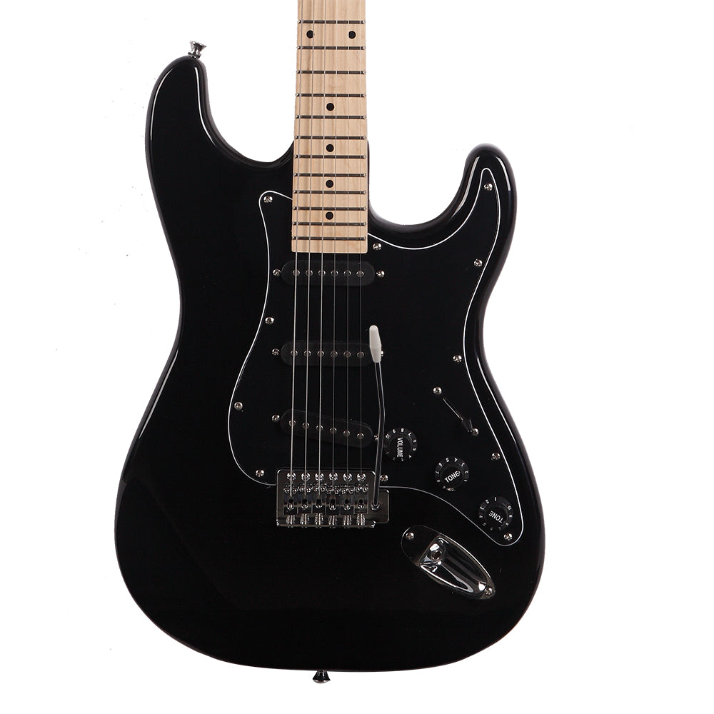 ST Stylish Electric Guitar with Black Pickguard Black