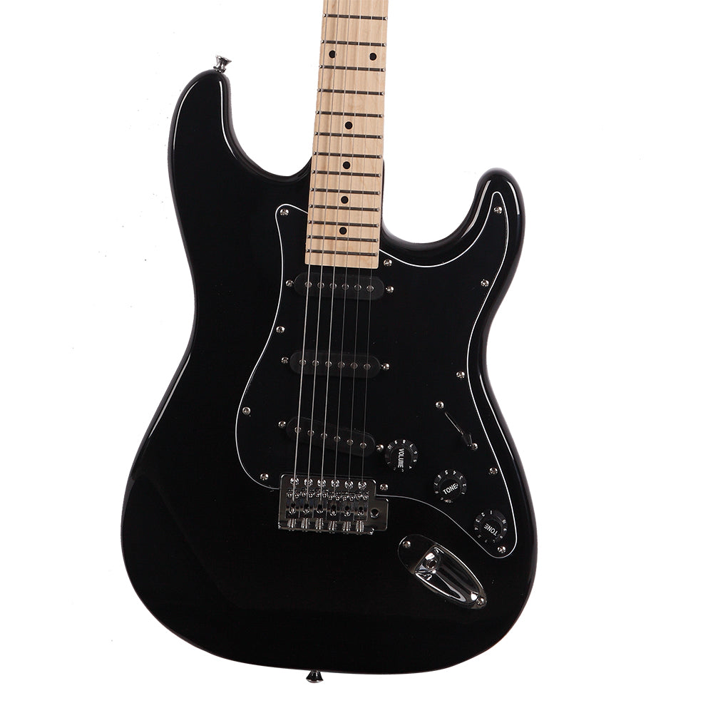 ST Stylish Electric Guitar with Black Pickguard Black
