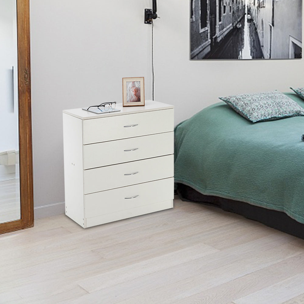 Modern Simple 3-Drawer Table Nightstand Dresser Black