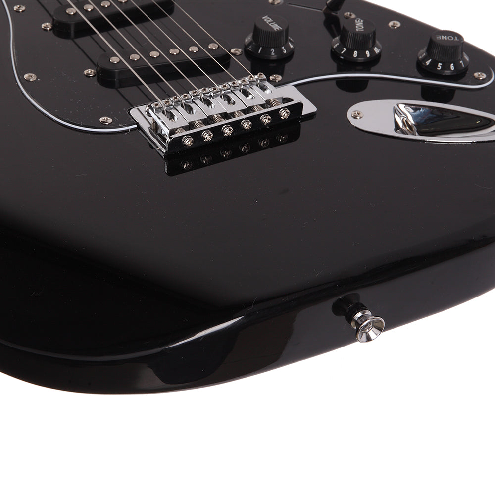 ST Stylish Electric Guitar with Black Pickguard Black