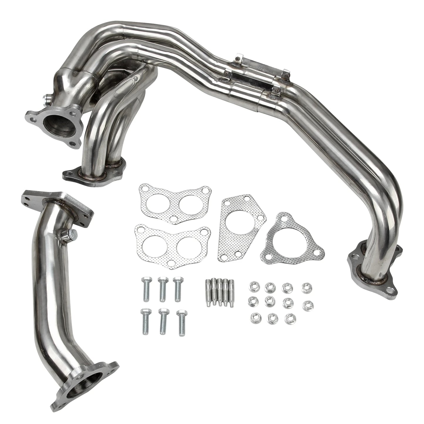 Stainless Steel Racing Exhaust Header Manifold for Subaru Impreza WRX/STI 2002-2007 - 2.0L LE20/2.5L LEJ25 Engines