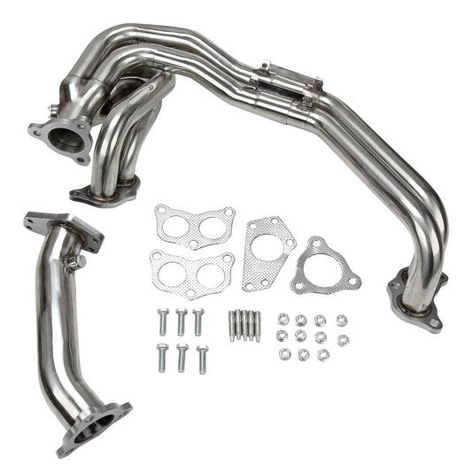 Stainless Steel Racing Exhaust Header Manifold for Subaru Impreza WRX/STI 2002-2007 - 2.0L LE20/2.5L LEJ25 Engines