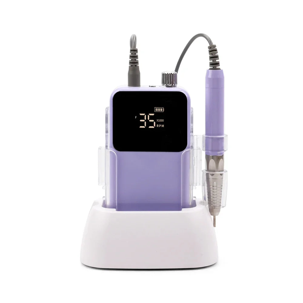 New 85W Electric Nail File 35000 RPM Cordless Professional Brushless Nail Drill Machine
