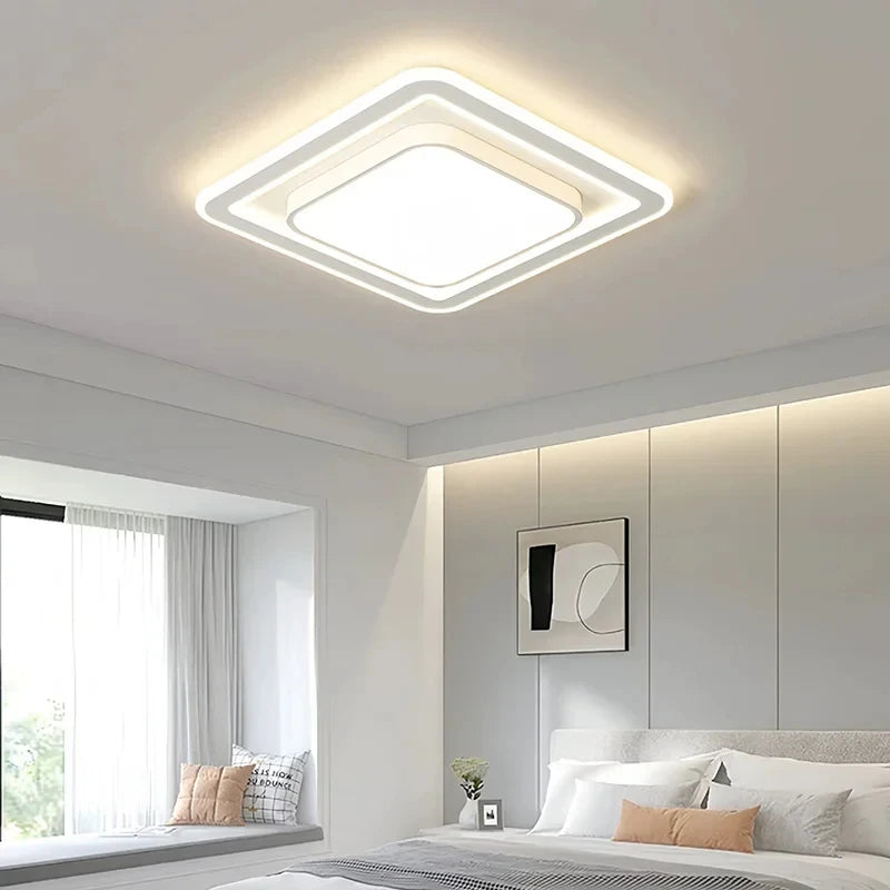 Modern LED Ceiling Lamp Living Dining Room Ceiling Lights with Remote Control Dimmable Bedroom Study Home Decor Lighting Fixture