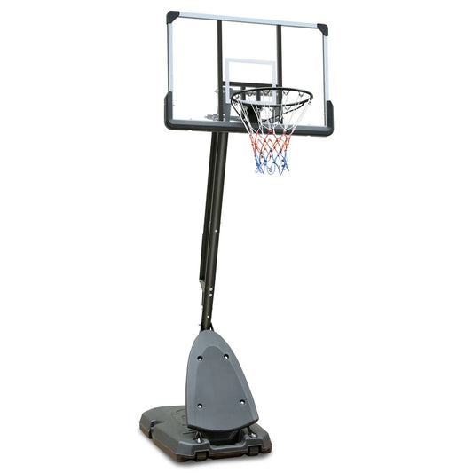 Use for Outdoor Height Adjustable 7.5 To 10ft Basketball Hoop 44 Inch Backboard Portable Basketball Goal System with Stable Base