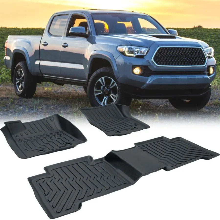 TPE Rubber Car Floor Mats For 1823 Toyota Tacoma