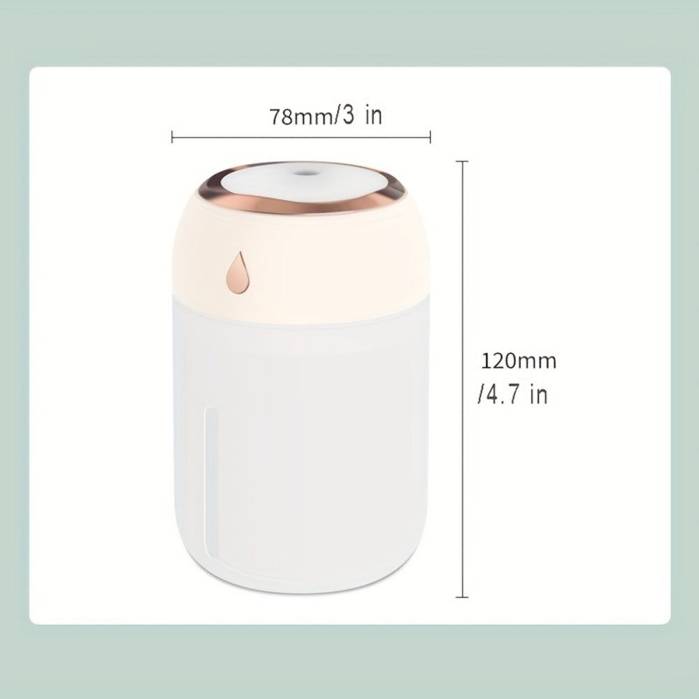 Portable Mini Humidifier, 220ml, Small Cool Mist Humidifier, USB Personal Desktop Humidifier For Bedroom Travel Office Home