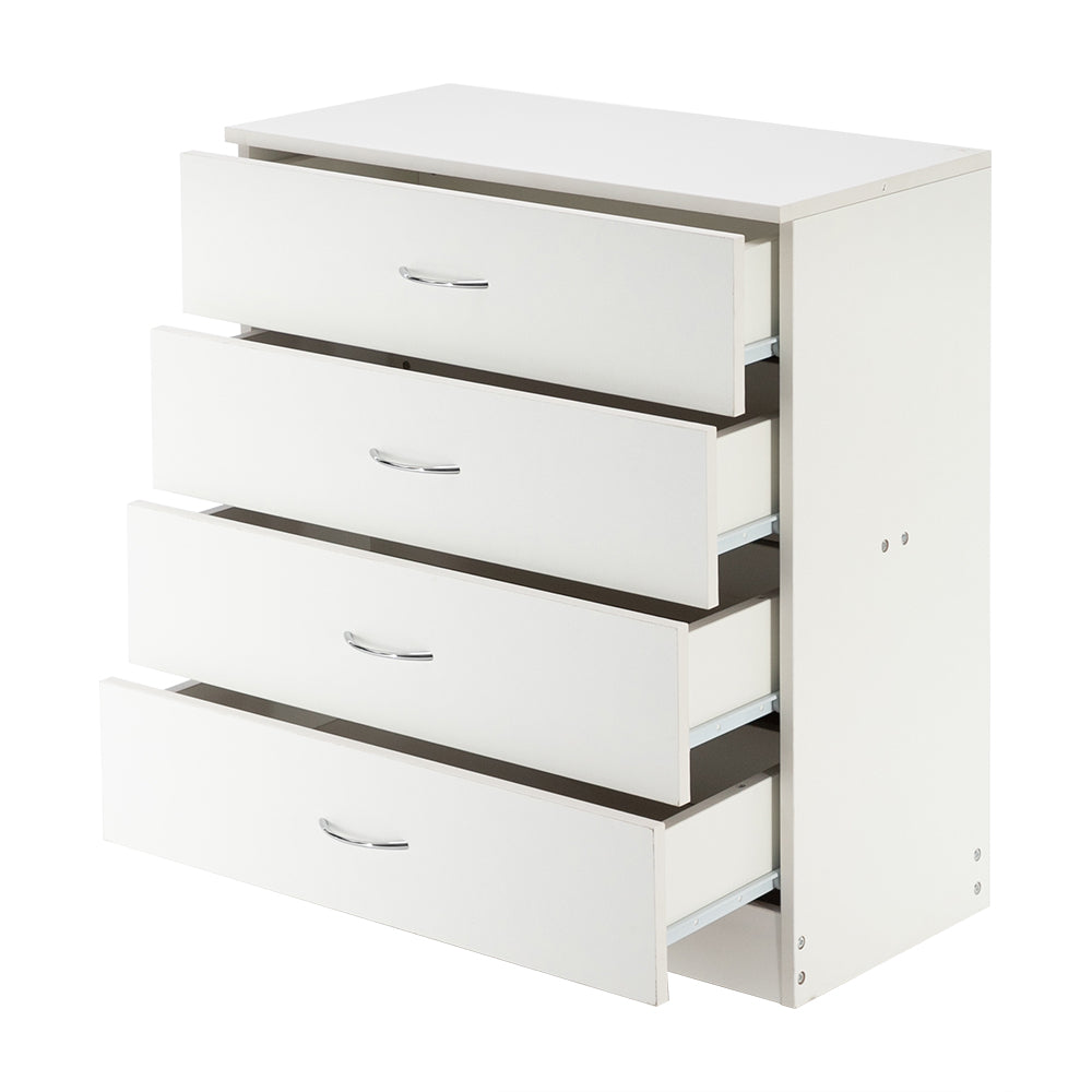 Modern Simple 3-Drawer Table Nightstand Dresser Black